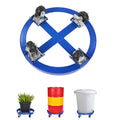 55 Gallon Drum Dolly 2000 lbs Barrel Dolly Cart Drum Caddy 4 Caster Wheels