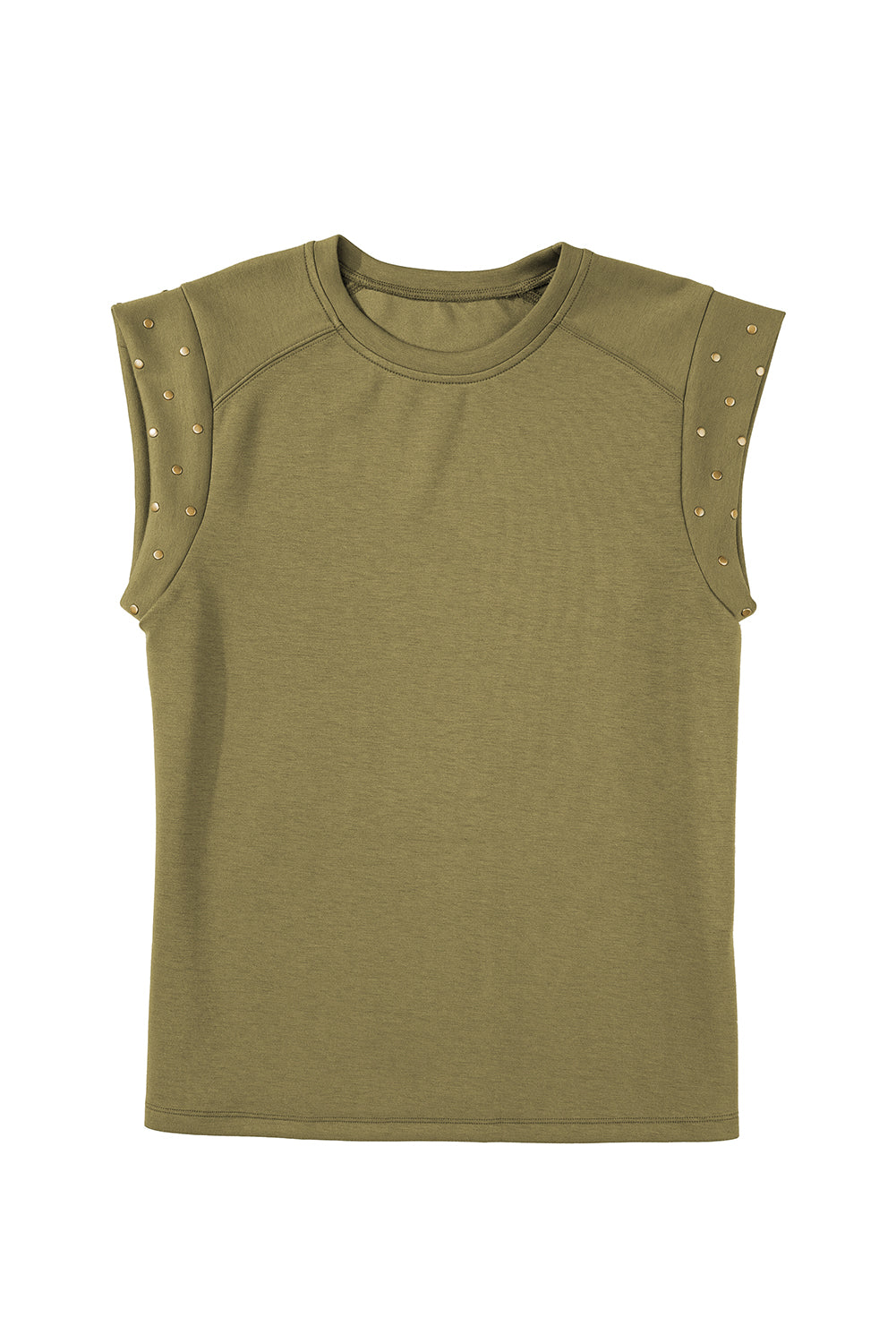 Dark Grey Casual Studded Round Neck T Shirt - Eloy Royal