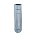 Silver Octagonal Mirror Floor Vase, 36.02in Tall MDF and Glass Design for Artificial Plants and Pampas Grass