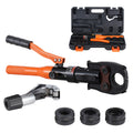 Copper Pipe Crimping Tool, Hydraulic Driven Press Tool with 1/2', 3/4', 1' VUS Jaws, Copper Tube Fittings Pipe Crimpers for Narrow Spaces and Tee Fittings