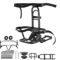 Golf Cart Rear Seat Bag Holder, 27.1 x 15.6 x 29.7 inch, Compatible with Most Golf Carts with Rear Seat Grab Bar, Space-Saving Carbon Steel Bag Holder Bracket, No-Drilling Installation, Black