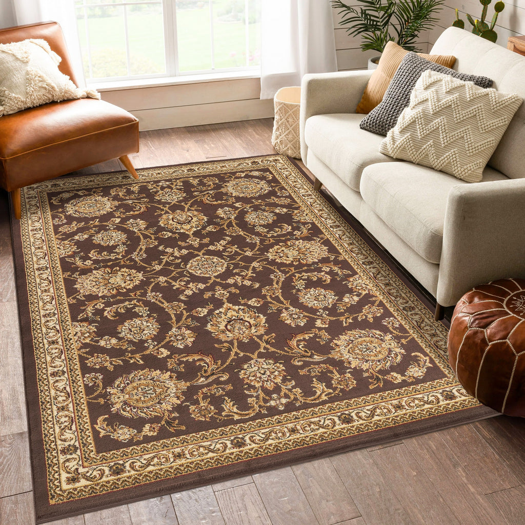 Classic GC_VIN5013 Brown 7 ft. 10 in. x 10 ft. 3 in. Area Rug