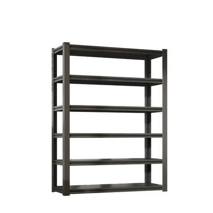 Industrial Heavy Duty 6 Tier Metal Garage Shelving Unit for Storage, Adjustable, Black, 48'W x 18'D x 82'H