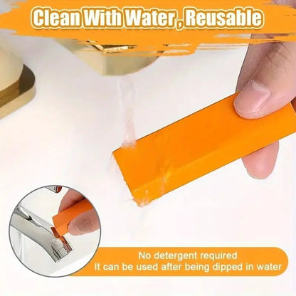 Resuable Stainless Steel Stain Eraser Kitchen Faucet Limescale Eraser Bathroom Glass Rust Remover Stain Remover Cleaning Eraser - Eloy Royal