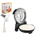 Pizza Oven, 12 in Electric Pizza Maker, 1200W Electric Pizzas Cooker with Cordierite Stone, 5-Mode Temperature Control, Viewing Window for Precise Cooking, Heats up to 788 ˚F, for Home (Black)
