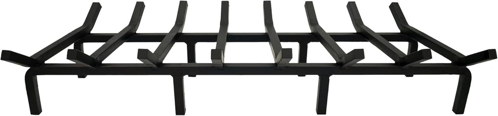 Fireplace Grate,Fireplace Log Holder,Heavy Duty Solid Cast Iron FIrewood Log Burning Rack for Inside The Fireplace Accessories Outood Fire Pit Kindling Fireplace Tools (33 inch)