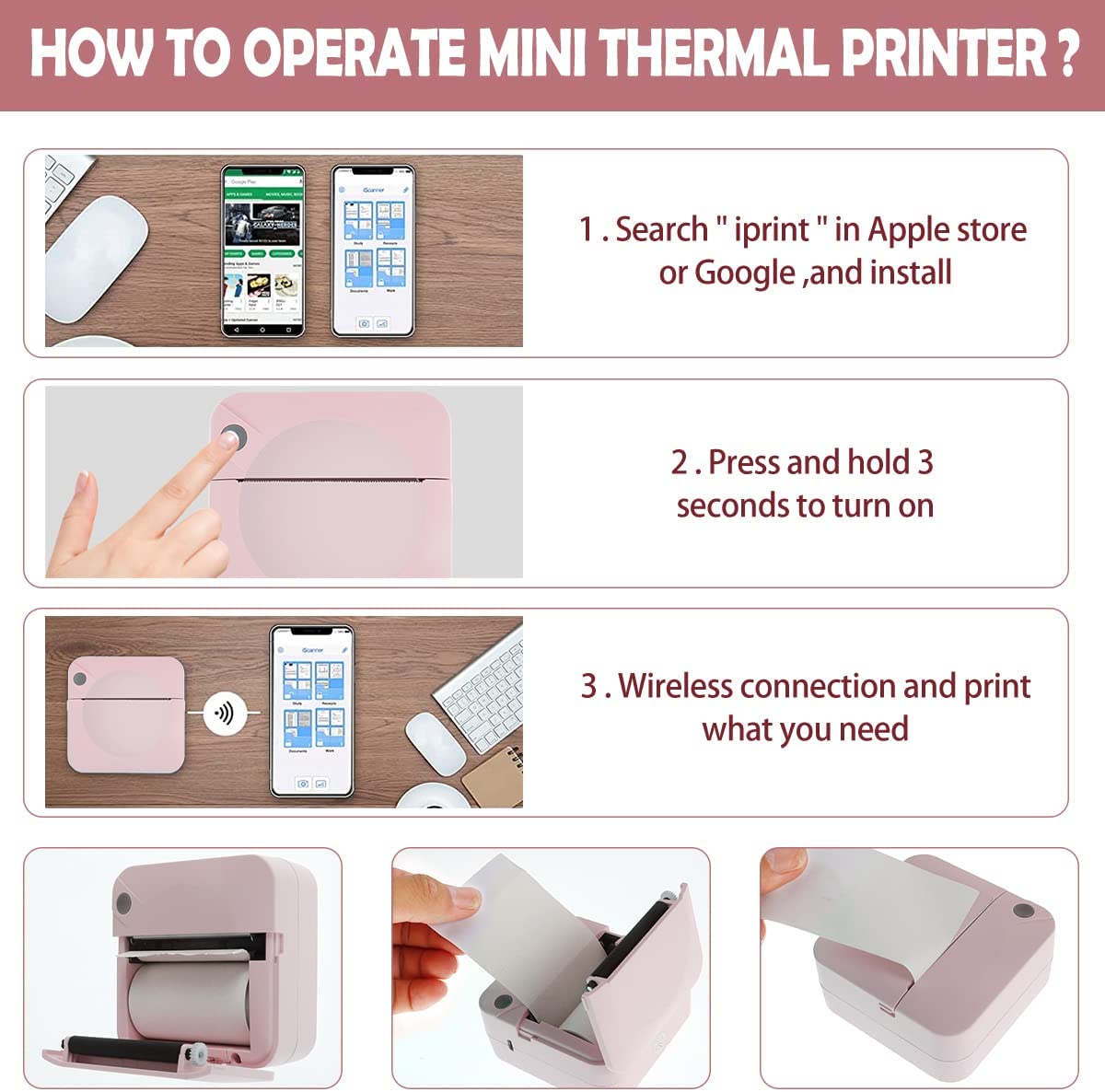 Small Student Mini Error Printer For Home Use - Eloy Royal