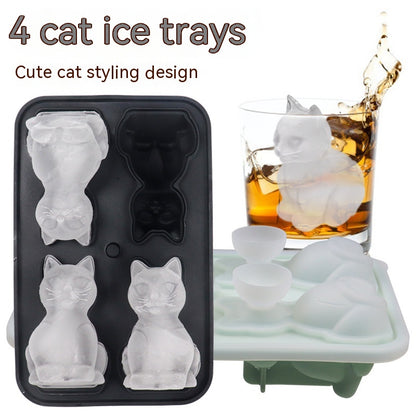 Cat Ice Tray Silicone Mold Household - Eloy Royal