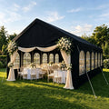 20'x40' Carport Car Canopy Party Tent with 3 Storage Bags & Removable Sidewalls, Outdoor Gazebo Commercial Tents for Parties Wedding BBQ with 3 Carry Bags