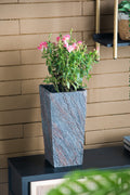 7.5x7.5x15' Cement Planter Small, Indoor Outdoor Garden Functional Decor