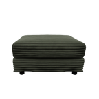 102.4 'Plush Corduroy 4-Seat Sofa,Modern Comfy Upholstered Sofa Cloud Couch,Deep Seat Couches with Soft Pillows and Movable Ottoman,Convertible Sofa Lounge Chair,for Living Room,Apartment,Office,Green - Eloy Royal