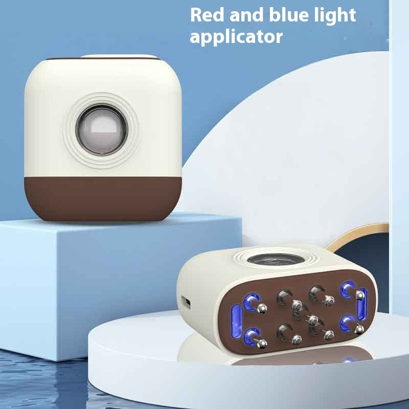 Scalp Medicine Supplying Device Red Blue Light Micro Current Head Massage Care Comb