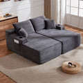 69'Cloud Sectional Couch, L-Shape Chaise with R-Shape Chaise with Deep Seat and Comfortable 2 Seater Couch for Modern Living Room,(Plush Fabric),Grey