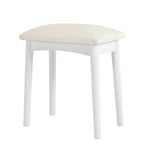 Corner Makeup Vanity Desk With Mirror & LED Lights, Modern Vanity Set With Mirror And Stool, Dressing Table With Large Storage For Small Place, Brightness Adjustable Folding Mirror, White - Eloy Royal