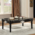 Ashford black coffee table with turned legs