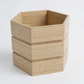 Hexagon Terrace Planter Box Tall - Ash Brown