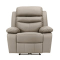 Power Reclining Chair Leather Latte