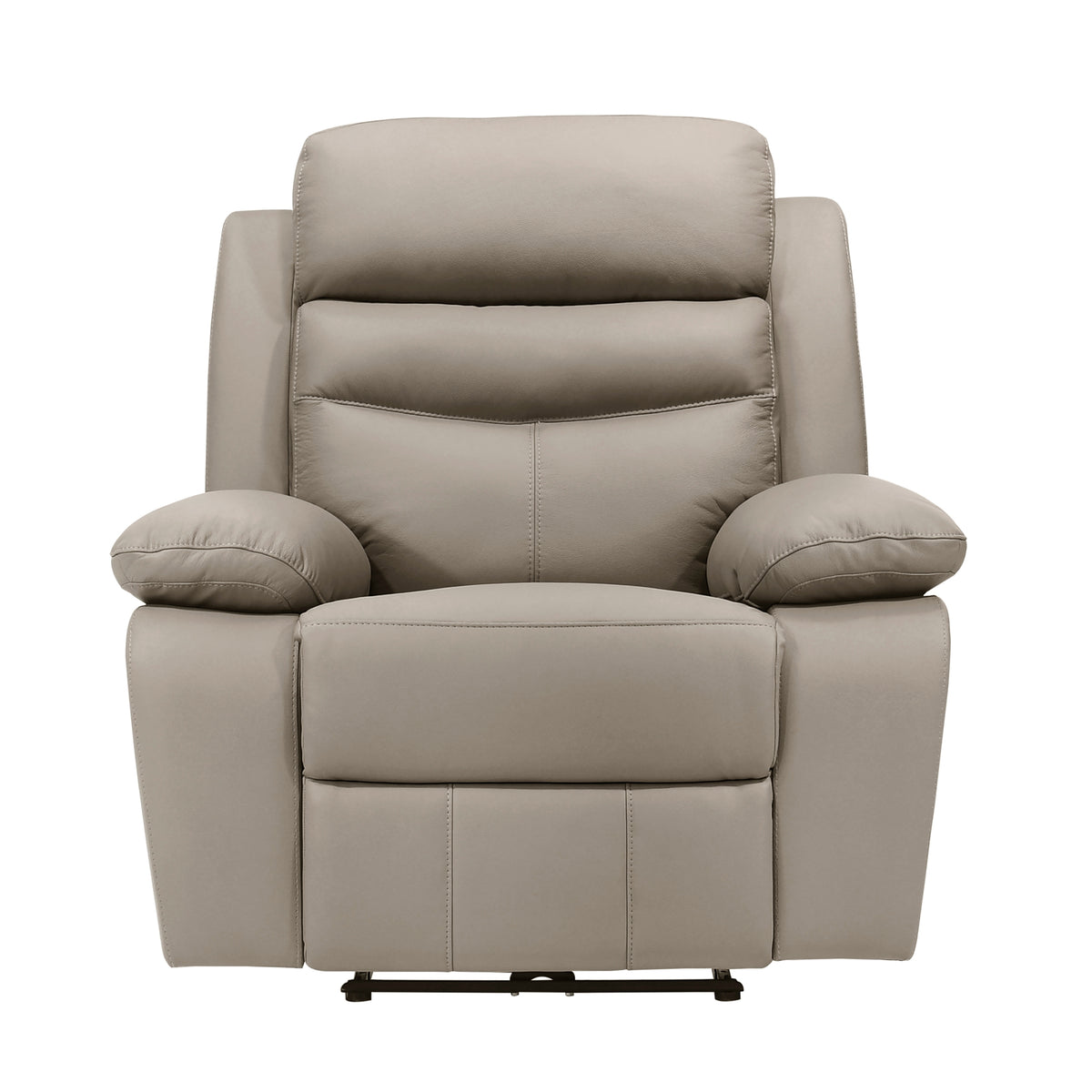 Power Reclining Chair Leather Latte