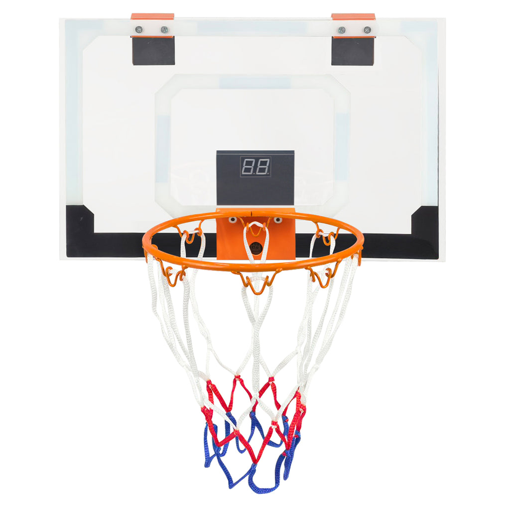 Mini Indoor Basketball Hoop for Kids Adults, Small Basketball Hoop Over The Door Mini Hoop with tally register, Wall Mount Hoop Sport Game Interactive Toys Gift for Boys