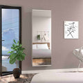 Wall Mounted Shoe Rack With Mirror Chimg, Single Door, White Finish