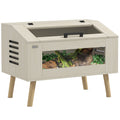 PawHut Reptile Terrarium 29 Gallon Top Opening Reptile Tank with Glass Windows Air Ventilations, for Snakes Lizards Horned Frogs Chameleons Hamsters Gerbils, 31.5' x 20' x 24'