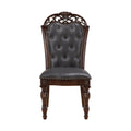 Side Chairs Dining Room Wood Veneer Set of 8 Brown