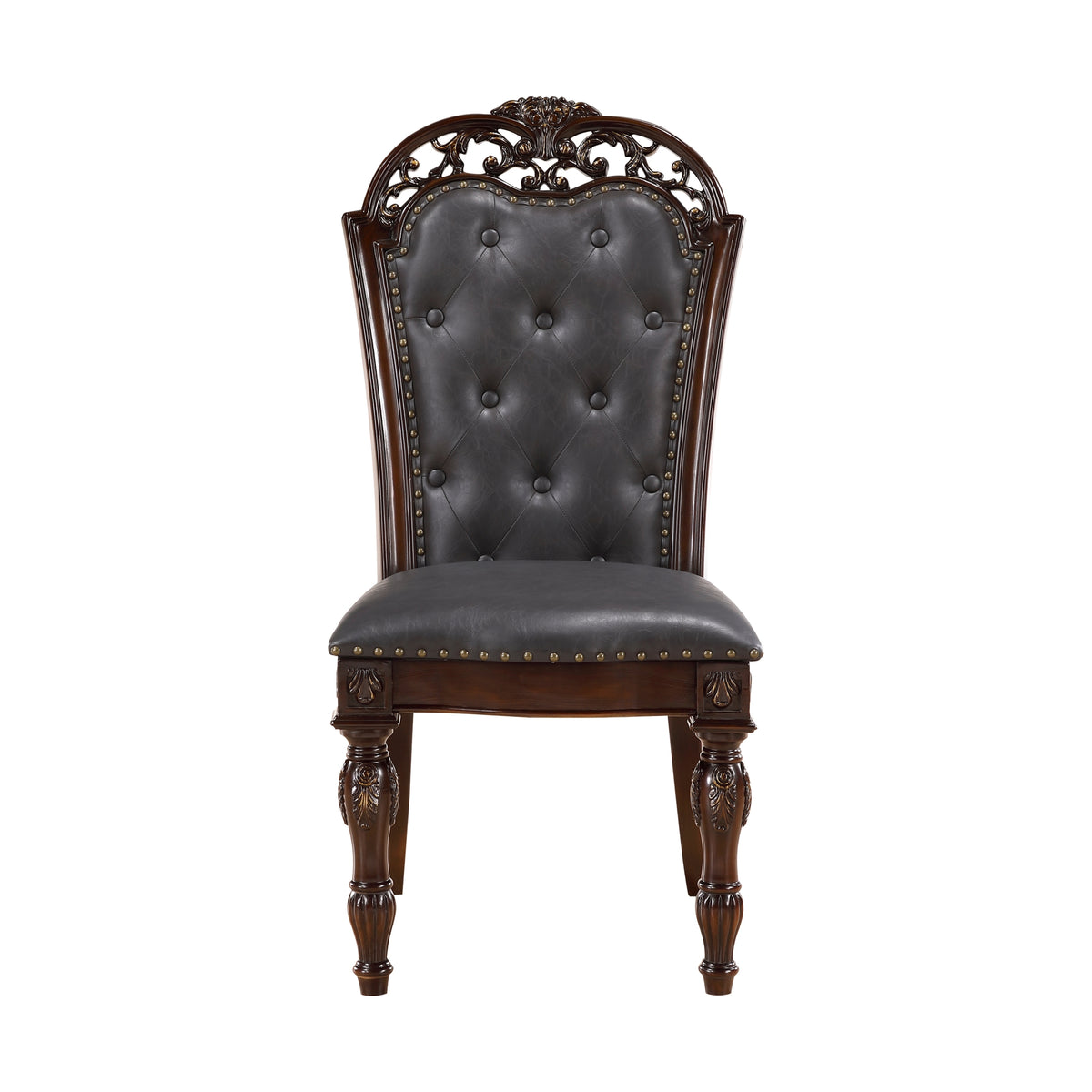 Side Chairs Dining Room Wood Veneer Set of 8 Brown