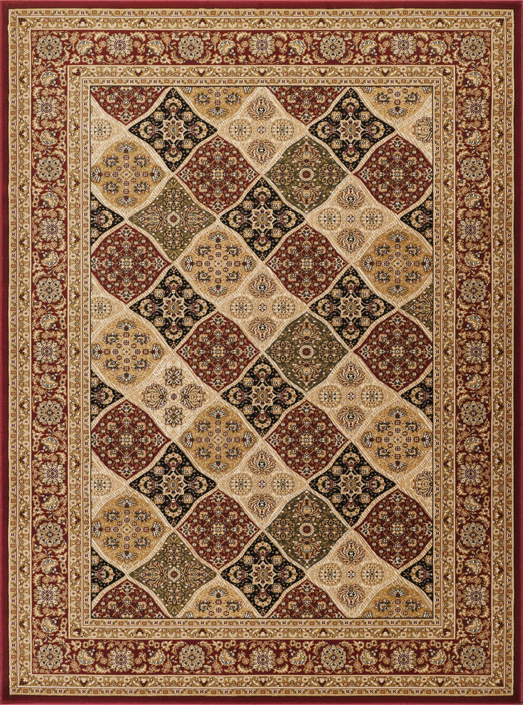 Manchester GC_HER5005 Red 5 ft. 3 in. x 7 ft. 3 in. Area Rug