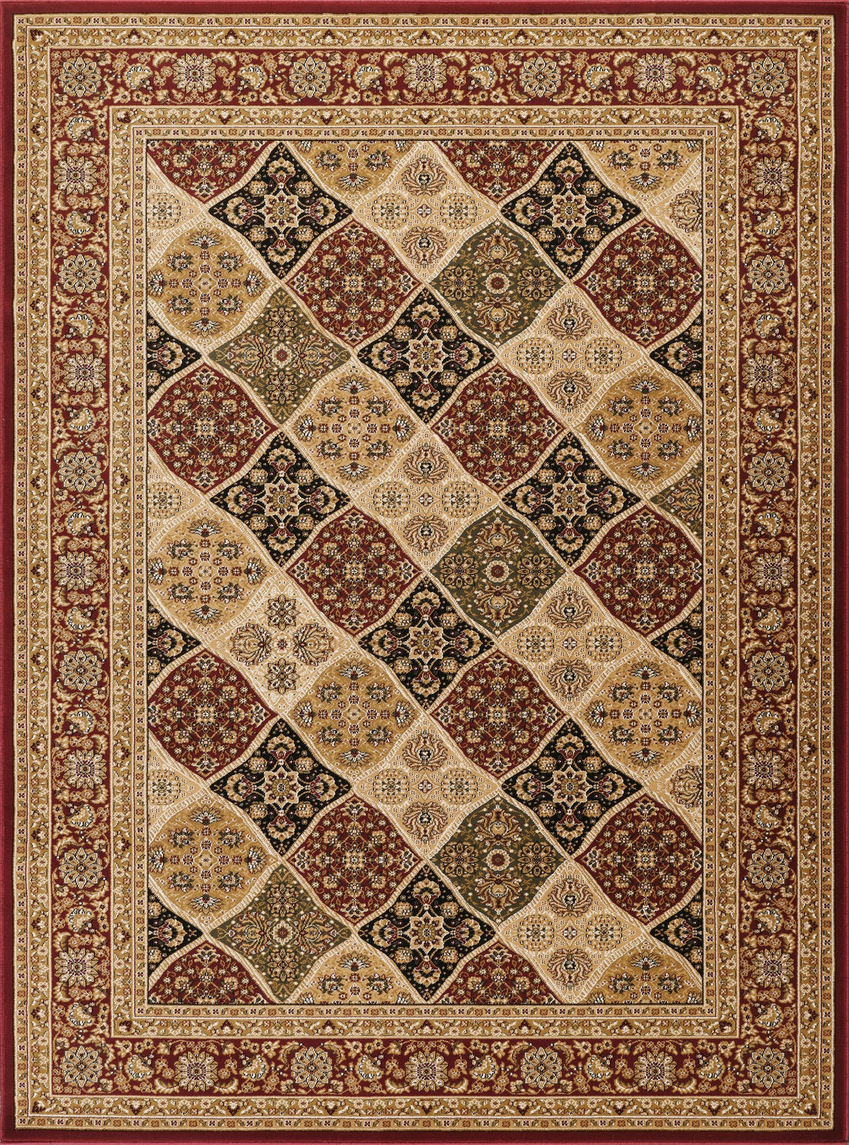 Manchester GC_HER5005 Red 7 ft. 10 in. x 10 ft. 6 in. Area Rug