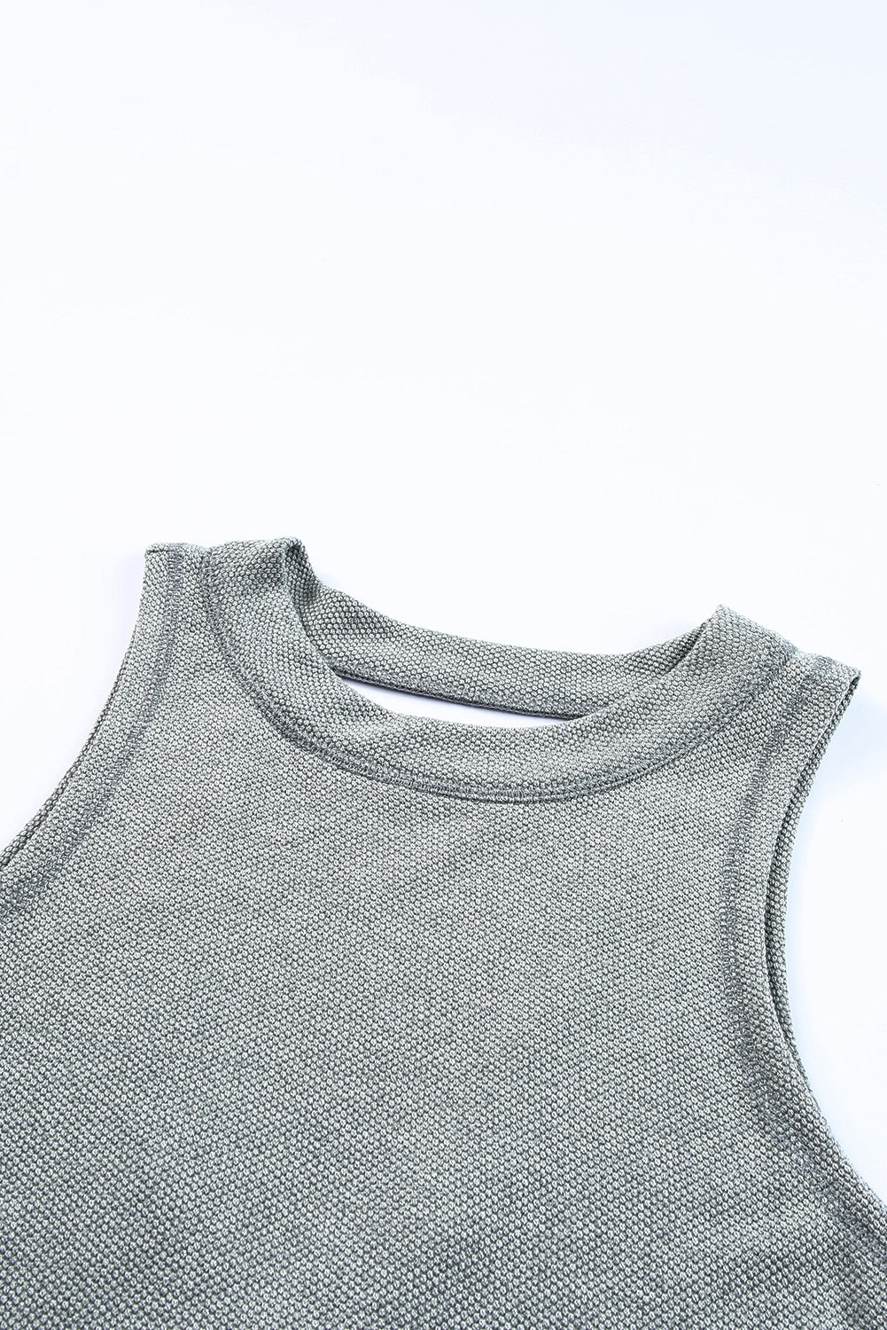 Gray Crisscross Cut-out Back Knit Tank Petal Dress - Eloy Royal