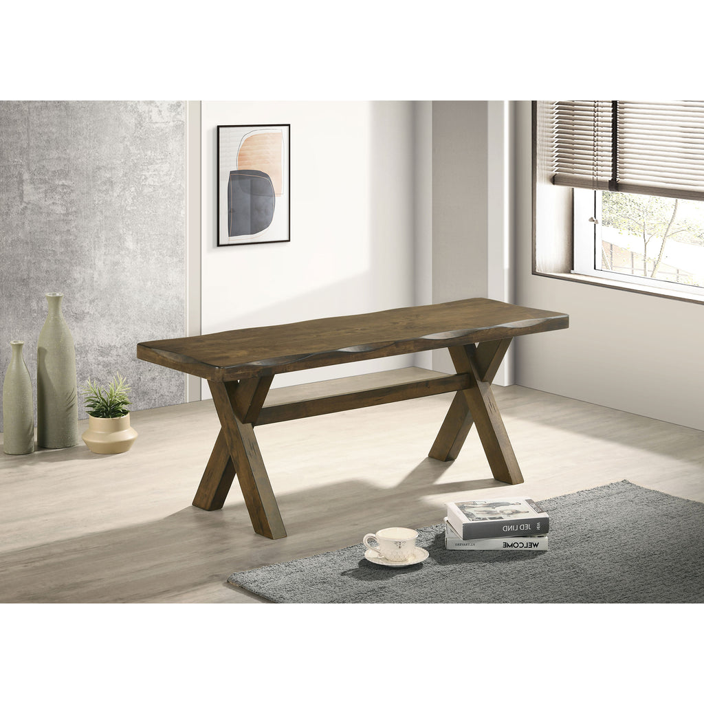 Knotty Nutmeg Dining Bench