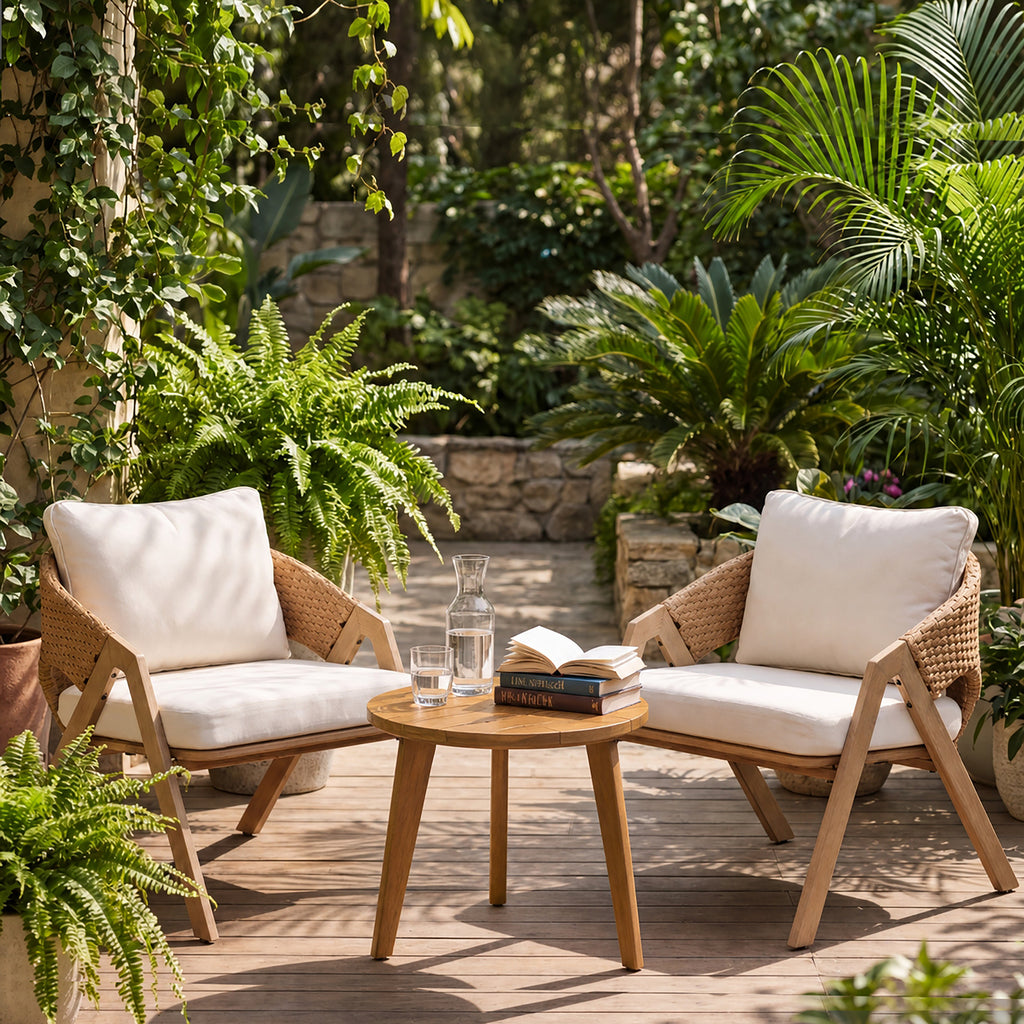 2 - Person Patio Conversation Set with Cushions