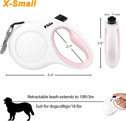 Retractable Dog Leash with Dispenser and Poop Bags - Eloy Royal