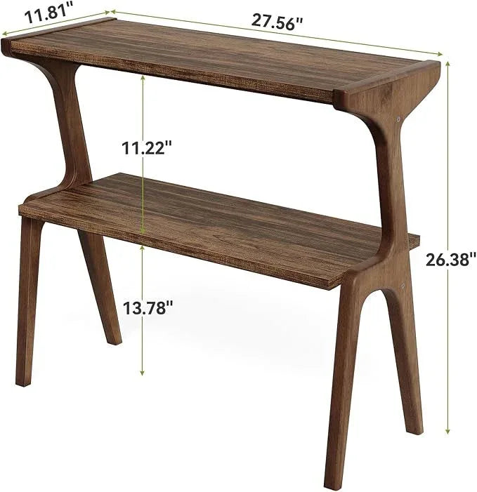 Storage Hall Table,Compact End Table,Wood Sofa Side Table - Eloy Royal