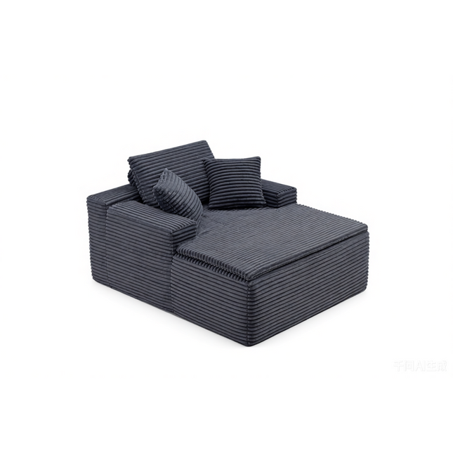 47'Extra-Large Corduroy Recliner Sofa, Upholstered Sofa Bed Indoor with Seat for Living Room