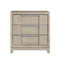 Nightstands Bedroom Wood Veneer Modern Light Set of 2 gray