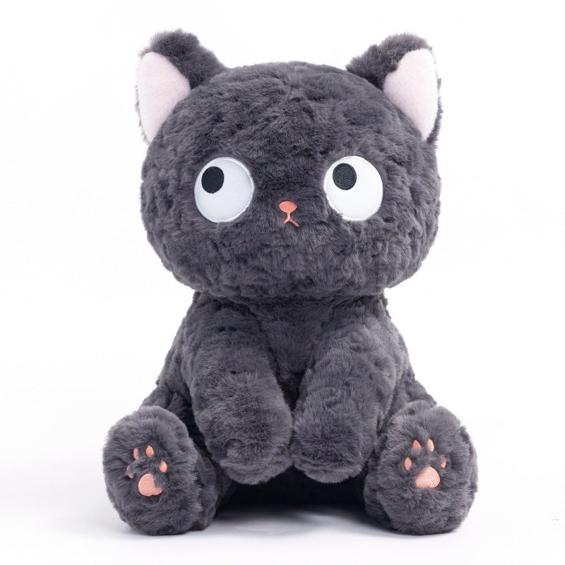 Cute Black Cat Sitting Posture Squatting Posture Pure Plush Toy