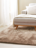 Zanca Gold Shaggy Rug 5x7, Modern & Soft 84*60 inch