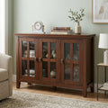 Artisan 44W Low Storage Cabinet with 3 Glass Doors