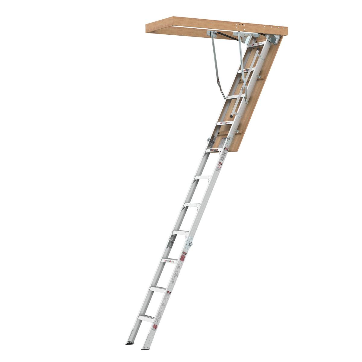 Aluminum Attic Ladder 350-pound Capacity 22 1/2' x 54' Opening 7-10ft Ceiling