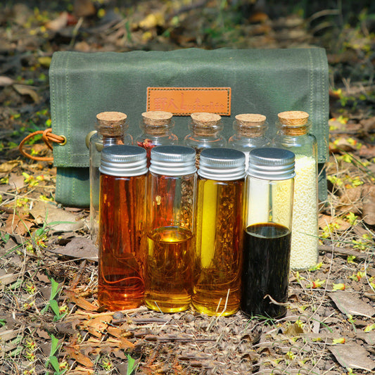 Outdoor Camping Glass Seasoning Bottle Portable Set - Eloy Royal