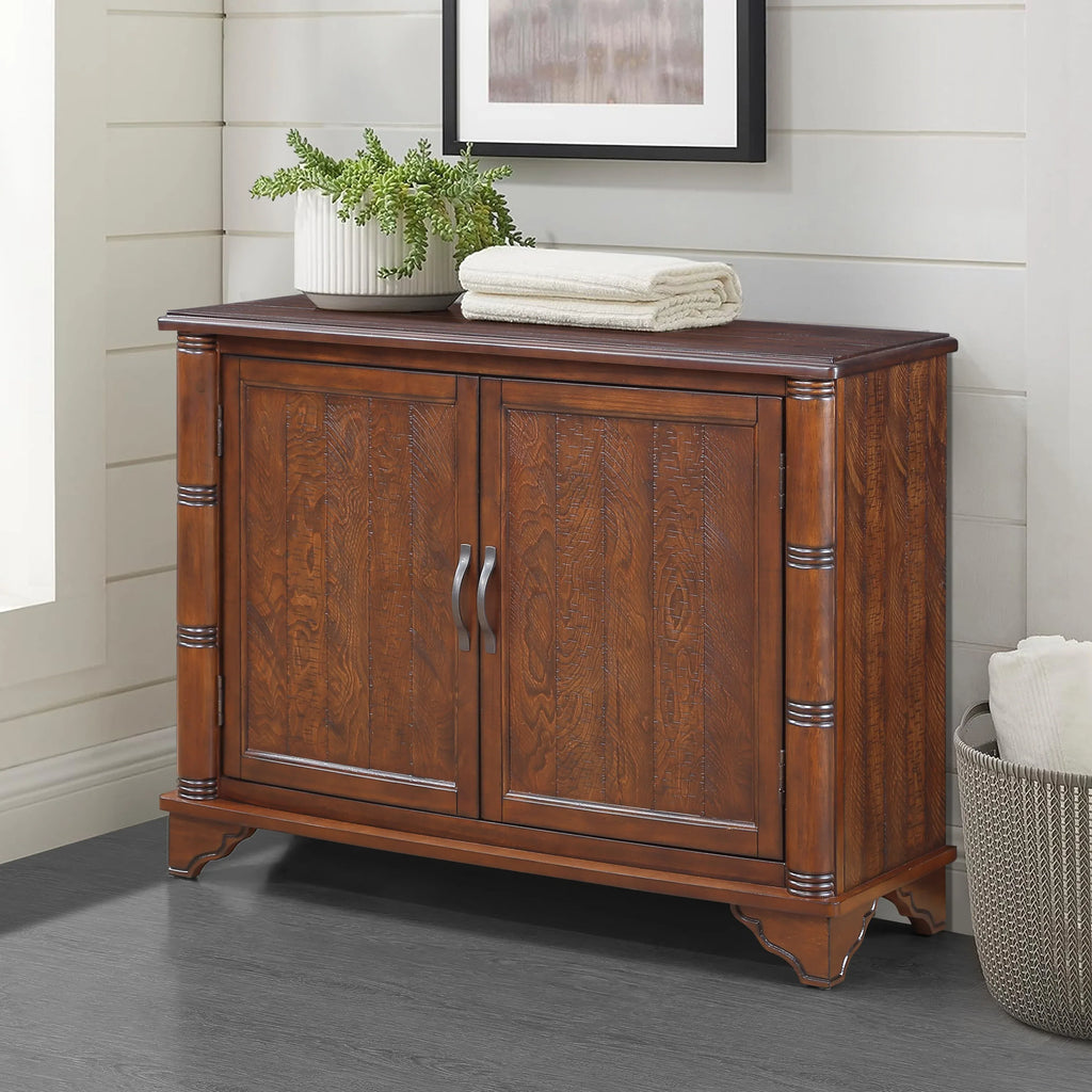 40' Console Table with Storage Shelf, Retro Entryway Table with Adjustable Storage Shelf, Sofa Couch Table for Hallway, Entry Way, Living Room, Foyer, Light Espresso - Eloy Royal