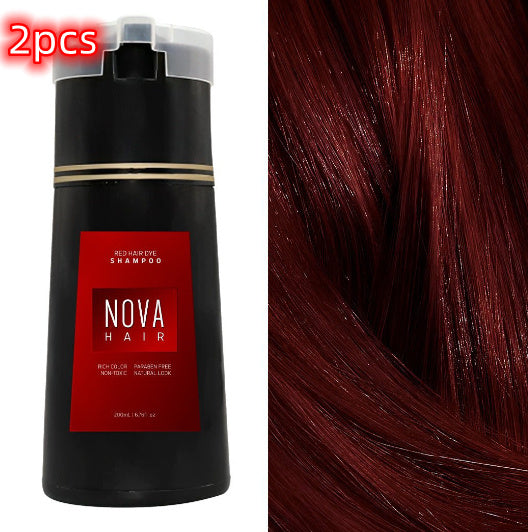 Hair Dye Black Shampoo Solid Color