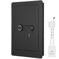 25.59' Tall Wall Safe, 3-Tier Hidden Wall Safe with Keypad, 3 Removable Shelves & 6 Key Holders, Q235 Cold-Rolled Steel In Wall Safe with LED Light & Vibration Alarm for Money, Jewelry, Passport