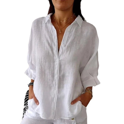 Women's Cotton And Linen Fashion Top