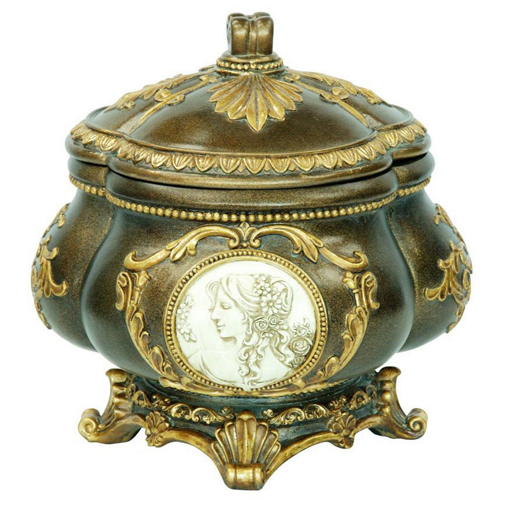 9' Tall Decorative Jewelry Box, Bronze finish