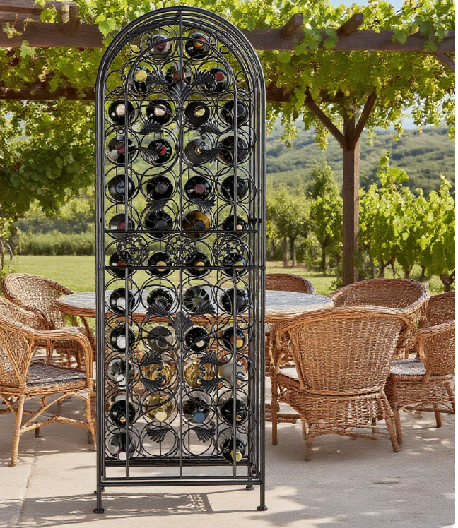 Rack Wrought Iron Wine Rack