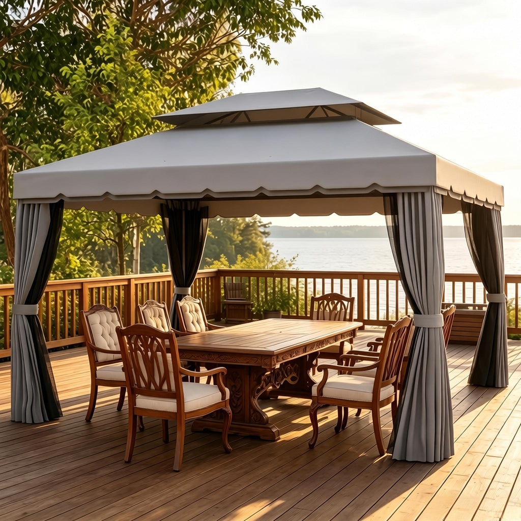 Terrace Gazebo,Outdoor Gazebo,Multi-Mode Patio Canopy Tent,for Backyard Lounging, Dining or Poolside Use