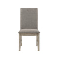 Side Chairs Dining Room Wood Veneer Traditional Light Set of 8 gray