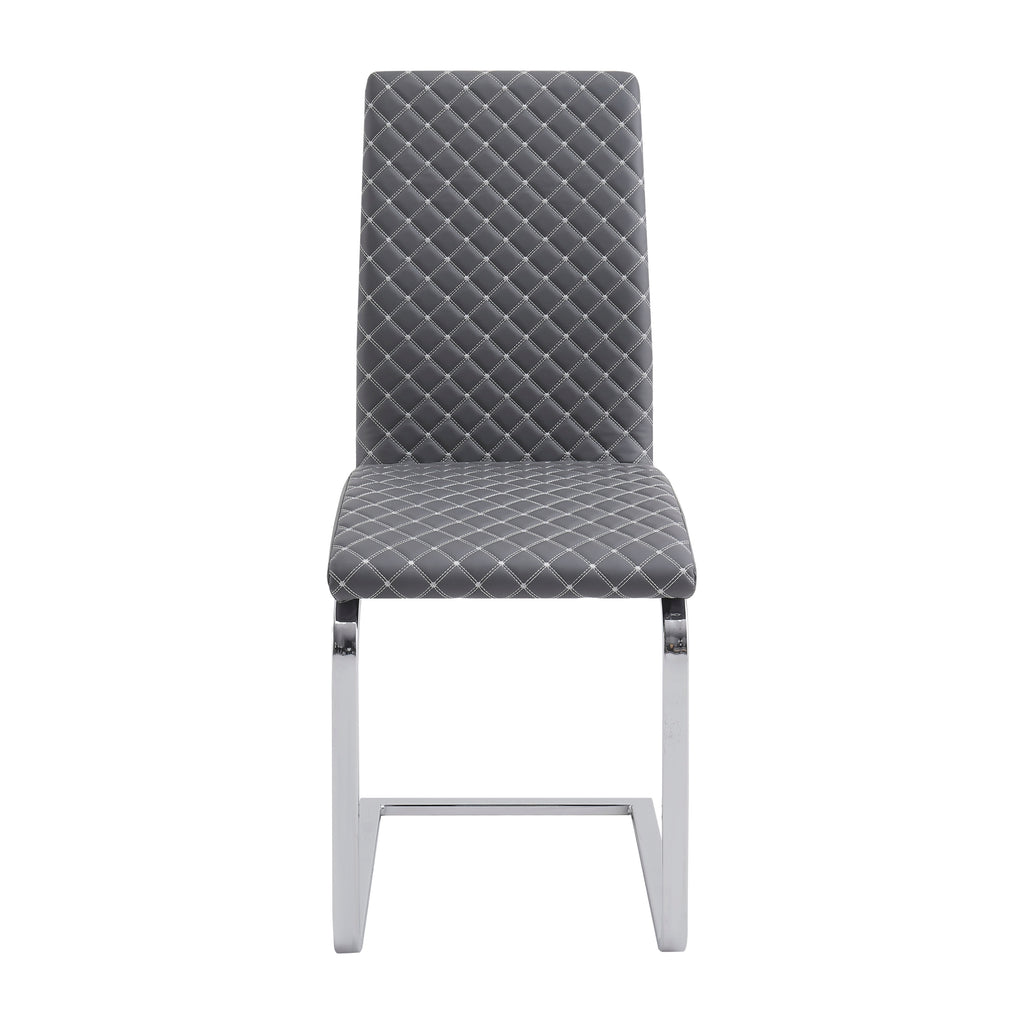 Side Chairs Dining Room Contemporary Set of 8 Gray
